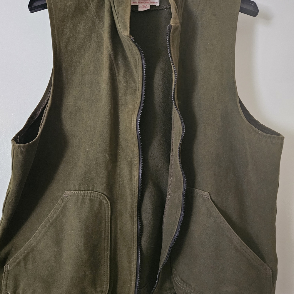 Filson Moleskin Vest Size - Large MADE IN USA
